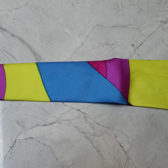 Vintage Emilio Pucci Chartreuse Tie - Picture 4 of 8